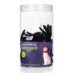 Bootique Halloween Set Bote de Peluches Diseño Arañas para Gato, 8 Piezas Bootique Halloween Set Bote de Peluches Diseño Arañas para Gato, 8 Piezas