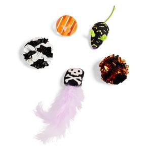 Bootique Halloween Set de Juguetes Diseño Vampiro para Gato, 5 Piezas Bootique Halloween Set de Juguetes Diseño Vampiro para Gato, 5 Piezas