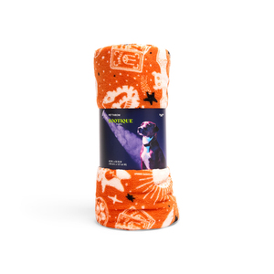 Bootique Halloween Cobija de Felpa Estampado de Hechizos para Perro, Unitalla