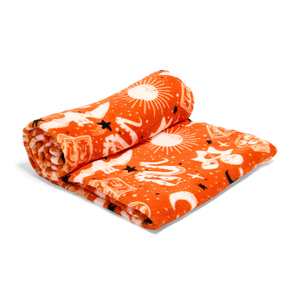 Bootique Halloween Cobija de Felpa Estampado de Hechizos para Perro, Unitalla