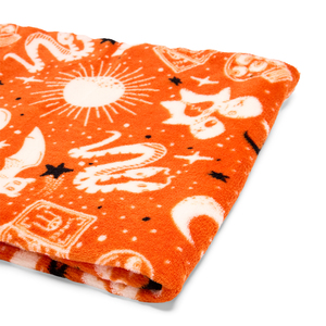 Bootique Halloween Cobija de Felpa Estampado de Hechizos para Perro, Unitalla