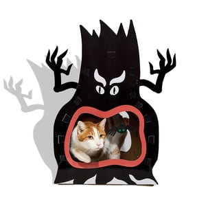 Bootique Halloween Rascador de Cartón Diseño Árbol Embrujado para Gato, Unitalla Bootique Halloween Rascador de Cartón Diseño Árbol Embrujado para Gato, Unitalla