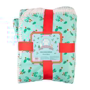 Latipaw Holiday Cobija de Felpa Estampado de Muérdago para Perro, Unitalla