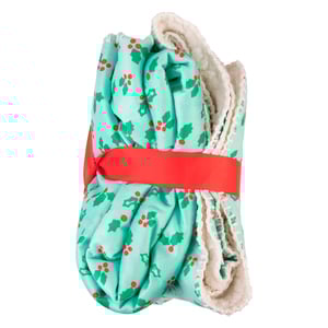 Latipaw Holiday Cobija de Felpa Estampado de Muérdago para Perro, Unitalla