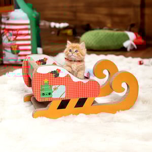 Latipaw Holiday Rascador de Cartón Diseño Trineo para Gato, Unitalla Latipaw Holiday Rascador de Cartón Diseño Trineo para Gato, Unitalla