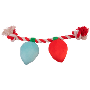 Latipaw Holiday Juguete de Cuerda con Focos Navideños de Peluche para Perro, Chico