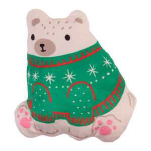 Latipaw Holiday Perro con Bufanda de Peluche Flattie para Perro, Chico