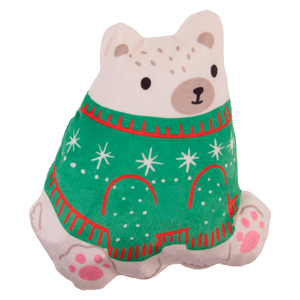 Latipaw Holiday Perro con Bufanda de Peluche Flattie para Perro, Chico