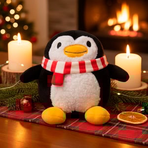Latipaw Holiday Pingüino con Botas Amarillas de Peluche para Perro, Chico Latipaw Holiday Pingüino con Botas Amarillas de Peluche para Perro, Chico