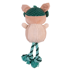 Latipaw Holiday Perro de Peluche con Cuerda y Pelota en el Interior para Perro, Mediano