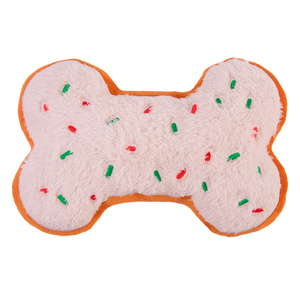 Latipaw Holiday Peluche Diseño Hueso de Jengibre para Perro, Mediano
