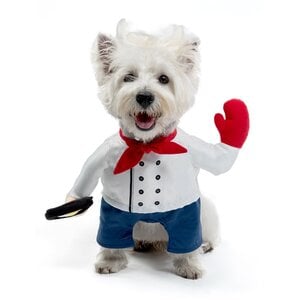 Bootique Halloween Disfraz Chef para Perro, Mediano