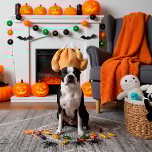 Bootique Halloween Disfraz Sombrero Pavo para perro, Grande/X-Grande Bootique Halloween Disfraz Sombrero Pavo para perro, Grande/X-Grande