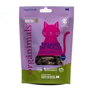 Orgánimals Masticable de Hígado de Pollo Orgánico para Gato Todas las Etapas de Vida, 113 g Orgánimals Masticable de Hígado de Pollo Orgánico para Gato Todas las Etapas de Vida, 113 g