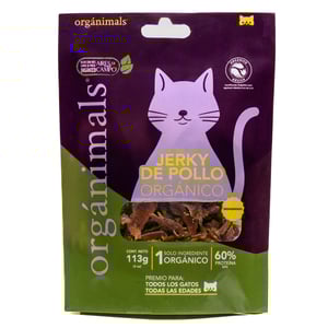 Orgánimals Jerky de Pollo Orgánico para Gato Todas las Etapas de Vida, 113 g Orgánimals Jerky de Pollo Orgánico para Gato Todas las Etapas de Vida, 113 g