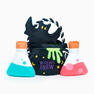 HugSmart Halloween Peluche Rompecabezas Diseño Caldero y Pociones para Perro, Mediano HugSmart Halloween Peluche Rompecabezas Diseño Caldero y Pociones para Perro, Mediano