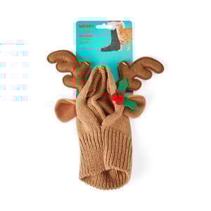 Merry Makings Holiday Gorro con Diseño de Reno para Gato, Unitalla Merry Makings Holiday Gorro con Diseño de Reno para Gato, Unitalla