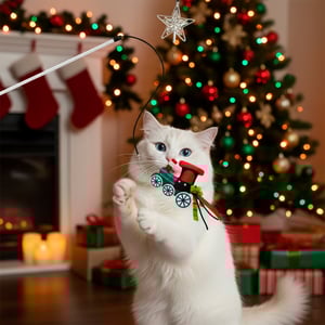 Merry Makings Holiday Set de Accesorios para Varita Diseño Tren para Gato, 3 Piezas Merry Makings Holiday Set de Accesorios para Varita Diseño Tren para Gato, 3 Piezas