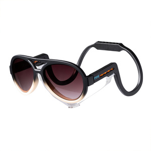 Pose Pets King Lentes de Sol Tipo Aviador Color Negro para Perro, Grande