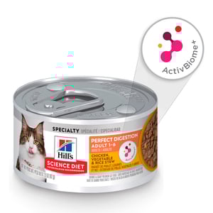 Hill's Science Diet Perfect Digestion Alimento Húmedo para Gato Adulto Receta Estofado, 82 g Hill's Science Diet Perfect Digestion Alimento Húmedo para Gato Adulto Receta Estofado, 82 g