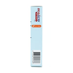 Bravecto 1M Triple Tableta Masticable Antiparasitaria Externa e Interna para Perro, 5 a 10 kg