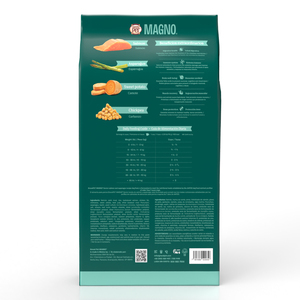 Magno Alimento Seco para Perro Senior Todas las Razas Receta Salmón y Espárrago, 11 kg