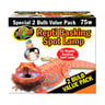 Zoo Med Repti Basking Paquete de 2 Lámparas Calefactoras, 75 Watts Zoo Med Repti Basking Paquete de 2 Lámparas Calefactoras, 75 Watts