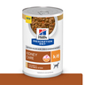 Hill's Prescription Diet k/d Alimento Húmedo Salud renal para Perro Adulto Receta Estofado Pollo/Vegetales, 354 g