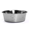 Pet Rageous Tazón de Acero Inoxidable Diseño Espiral de Huellitas para Perro, 6.5 Tazas Pet Rageous Tazón de Acero Inoxidable Diseño Espiral de Huellitas para Perro, 6.5 Tazas