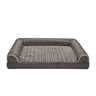 FurHaven Cama Cooling Tipo Sillón Tela Lino y Felpa Color Gris Oxford, Grande FurHaven Cama Cooling Tipo Sillón Tela Lino y Felpa Color Gris Oxford, Grande