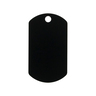 Hillman Group Placa de Identificación Grabable Militar Negro para Perro, Grande Hillman Group Placa de Identificación Grabable Militar Negro para Perro, Grande