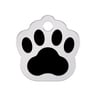 Hillman Group Placa de Identificación Grabable Huella Negra para Perro/Gato, Chico Hillman Group Placa de Identificación Grabable Huella Negra para Perro/Gato, Chico