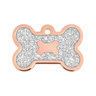 Hillman Group Placa de Identificación Grabable Hueso Rosa Glitter para Perro, Grande Hillman Group Placa de Identificación Grabable Hueso Rosa Glitter para Perro, Grande