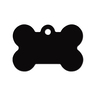 Hillman Group Placa de Identificación Grabable Hueso Negro para Perro, X-Grande Hillman Group Placa de Identificación Grabable Hueso Negro para Perro, X-Grande