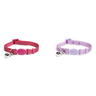 Youly Set de Collares Rojo y Rosa con Broche de Seguridad para Gato, Chico/Mediano Youly Set de Collares Rojo y Rosa con Broche de Seguridad para Gato, Chico/Mediano