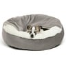 BFBS Cama Tipo Nido con Cubierta y Paredes Altas para Perro Color Gris, Chica BFBS Cama Tipo Nido con Cubierta y Paredes Altas para Perro Color Gris, Chica