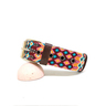 B&Kolor Collar de Piel Diseño Tejido Artesanal con Hebilla Color Naranja para Perro, Mediano B&Kolor Collar de Piel Diseño Tejido Artesanal con Hebilla Color Naranja para Perro, Mediano