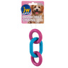 JW Pet Company Juguete Aros Enlazados Triple de Goma Resistente para Perro, Mini JW Pet Company Juguete Aros Enlazados Triple de Goma Resistente para Perro, Mini