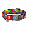 Waudog Nylon Collar Diseño de Mosaico con Broche de Plástico y Placa Tipo QR para Perro, Mediano Waudog Nylon Collar Diseño de Mosaico con Broche de Plástico y Placa Tipo QR para Perro, Mediano