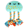 Latipaw Under The Water Medusa Azul de Peluche con Cuerda para Perro, Mediano Latipaw Under The Water Medusa Azul de Peluche con Cuerda para Perro, Mediano