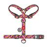 Waudog Nylon Arnés Rosa de Ajuste Romano Diseño Bananas para Perro, Mediano Waudog Nylon Arnés Rosa de Ajuste Romano Diseño Bananas para Perro, Mediano
