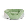 EveryYay Cama Ovalada Borde Alto Diseño Rayas Verde y Azul para Perro, Chico EveryYay Cama Ovalada Borde Alto Diseño Rayas Verde y Azul para Perro, Chico