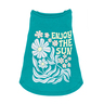 Youly Spring Summer Playera Verde Estampado Enjoy The Sun para Perro, Grande Youly Spring Summer Playera Verde Estampado Enjoy The Sun para Perro, Grande