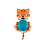Coolpet Making Tails Wag Tigre de Peluche Sosteniendo una Pelota para Perro, Mediano Coolpet Making Tails Wag Tigre de Peluche Sosteniendo una Pelota para Perro, Mediano