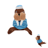 Nisoger Under The Water Morsa de Peluche con Disfraz de Marinero para Perro, Mediano Nisoger Under The Water Morsa de Peluche con Disfraz de Marinero para Perro, Mediano