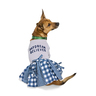 Youly Summer Vestido con Patrón Tartán Azul para Perro, Mediano Youly Summer Vestido con Patrón Tartán Azul para Perro, Mediano