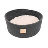 Fuzzyard Life Cama Tipo Canasto Color Gris con Cojín Doble Textura para Perro, Chico Fuzzyard Life Cama Tipo Canasto Color Gris con Cojín Doble Textura para Perro, Chico