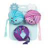 Fringe Set Juguetes de Peluche Diseño Estambres para Gato, 3 Piezas Fringe Set Juguetes de Peluche Diseño Estambres para Gato, 3 Piezas