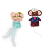 Youly Started As A Bottle Pack Ratones de Peluche Diseño Sirena y Marinero para Gato, Unitalla Youly Started As A Bottle Pack Ratones de Peluche Diseño Sirena y Marinero para Gato, Unitalla