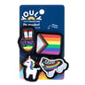 Youly Pride Set de Charms para Personalizar Collar Diseño Orgullo, 1 Paquete Youly Pride Set de Charms para Personalizar Collar Diseño Orgullo, 1 Paquete